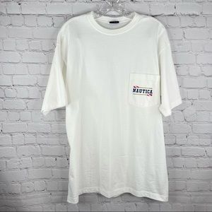 Nautica Men's Shirt Short Sleeve Pocket Tee Size Medium